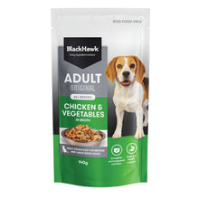 Black Hawk Wet Dog Food Adult Chicken and Vegetables 140g - Woonona Petfoods