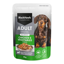 Black Hawk Wet Dog Food Adult Chicken and Vegetables 85g - Woonona Petfoods