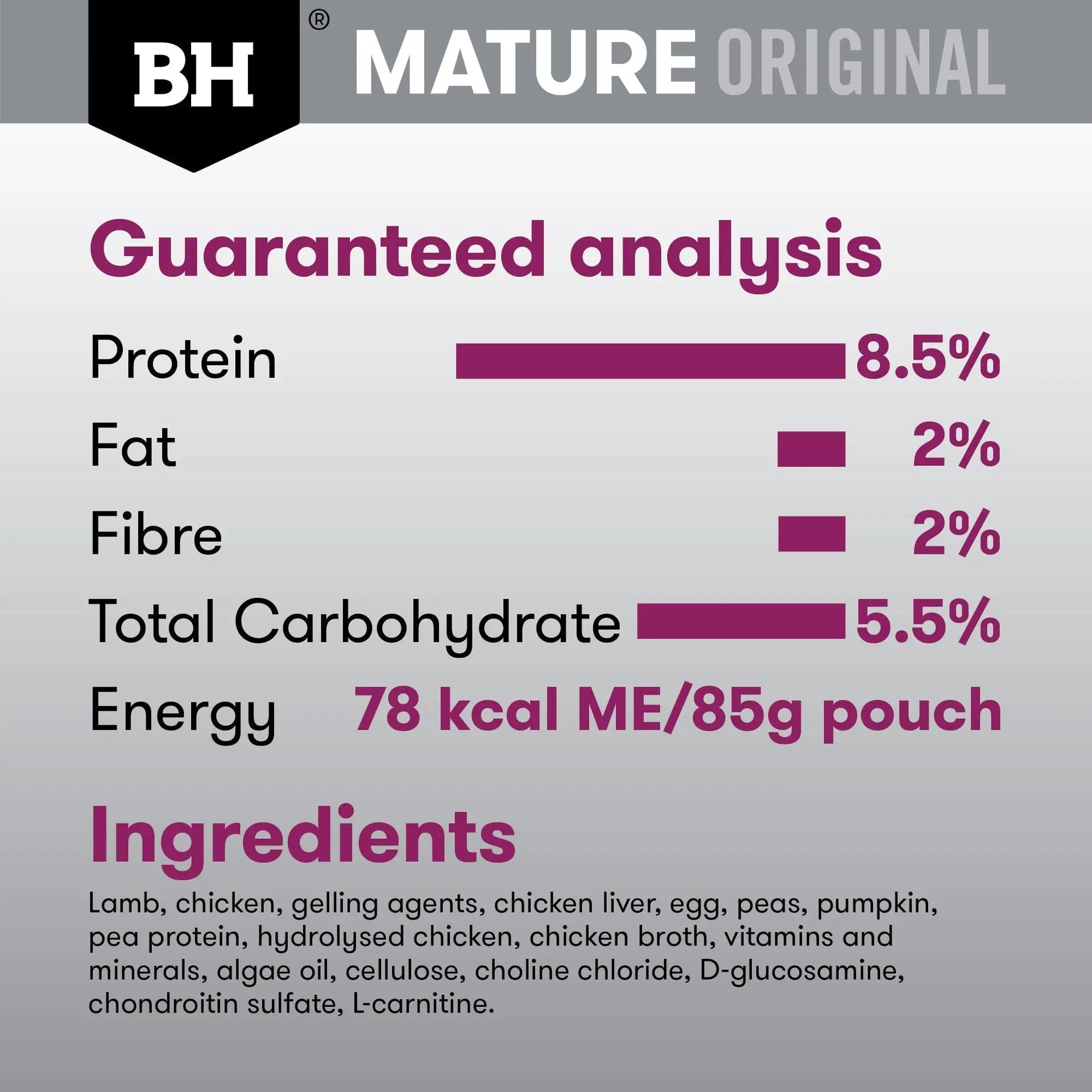 Black Hawk Wet Dog Food Mature 7+ Lamb and Vegetables 85g - Woonona Petfoods