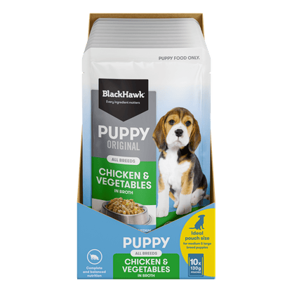 Black Hawk Wet Dog Food Puppy Chicken and Vegetables - Woonona Petfoods