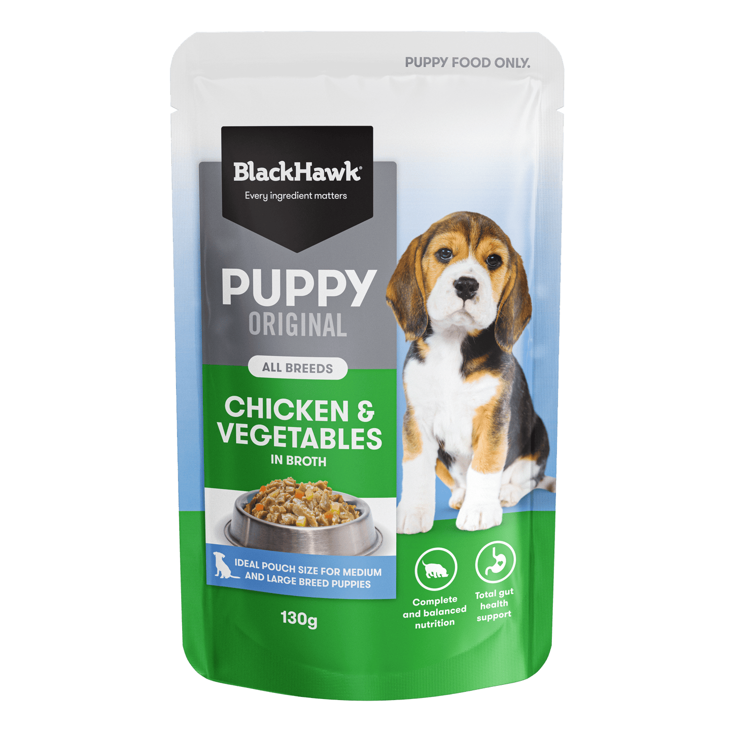 Black Hawk Wet Dog Food Puppy Chicken and Vegetables - Woonona Petfoods