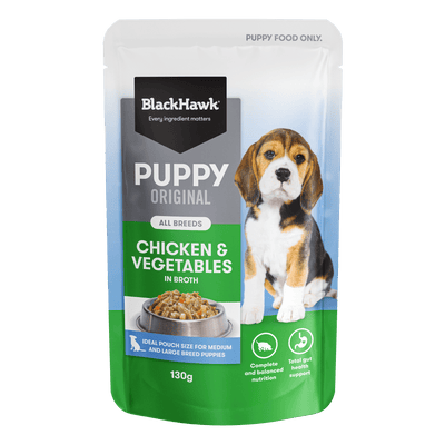 Black Hawk Wet Dog Food Puppy Chicken and Vegetables - Woonona Petfoods