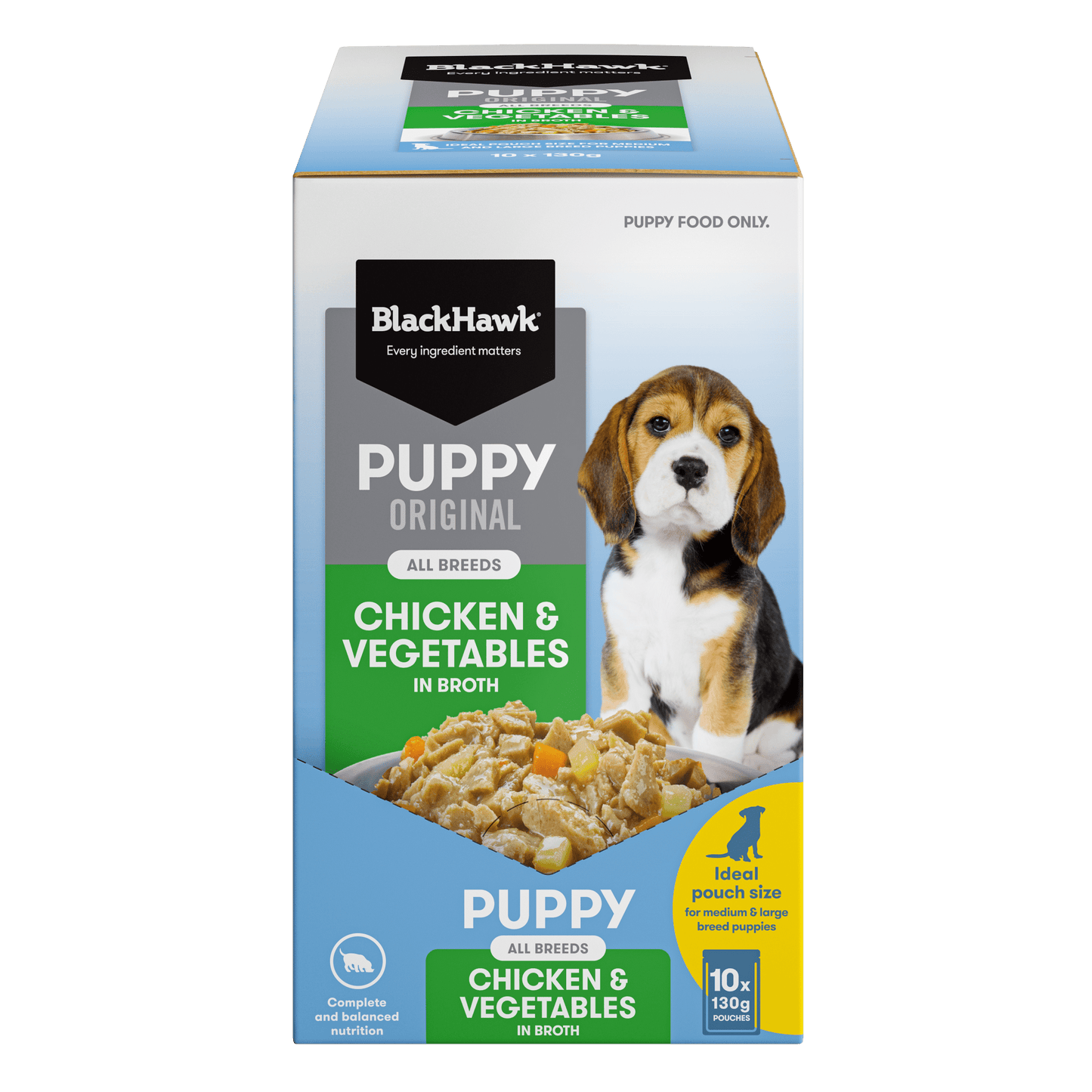 Black Hawk Wet Dog Food Puppy Chicken and Vegetables - Woonona Petfoods