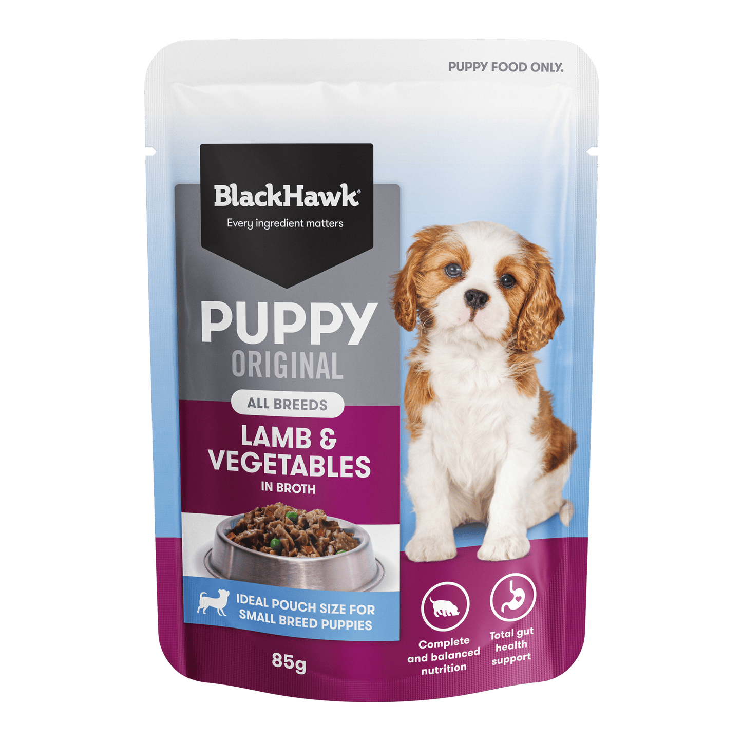 Black Hawk Wet Dog Food Puppy Lamb and Vegetables - Woonona Petfoods