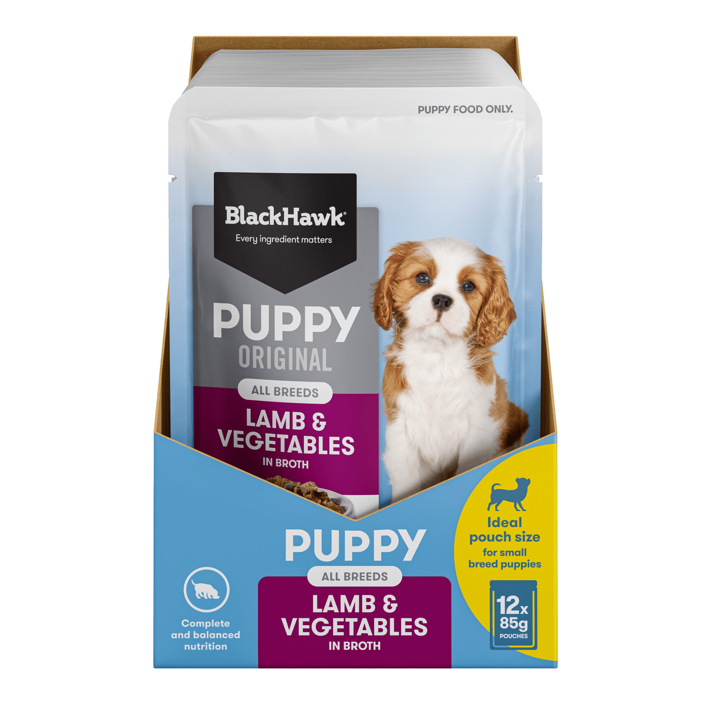 Black Hawk Wet Dog Food Puppy Lamb and Vegetables - Woonona Petfoods