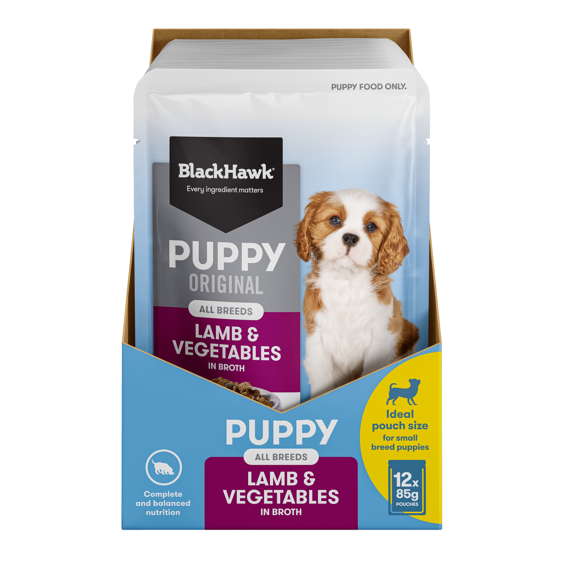 Black Hawk Wet Dog Food Puppy Lamb and Vegetables - Woonona Petfoods