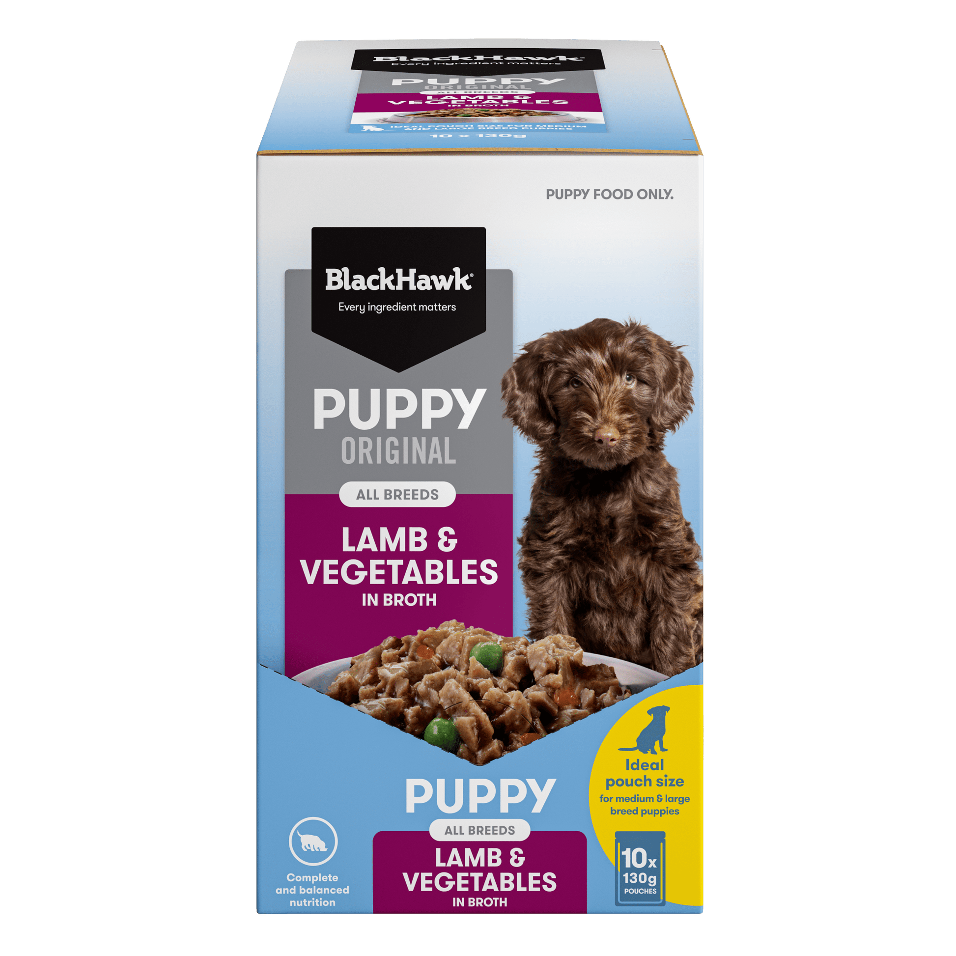 Black Hawk Wet Dog Food Puppy Lamb and Vegetables