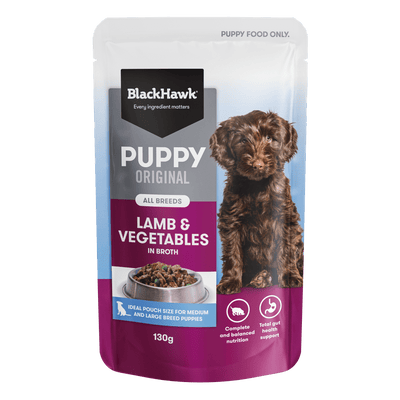 Black Hawk Wet Dog Food Puppy Lamb and Vegetables - Woonona Petfoods