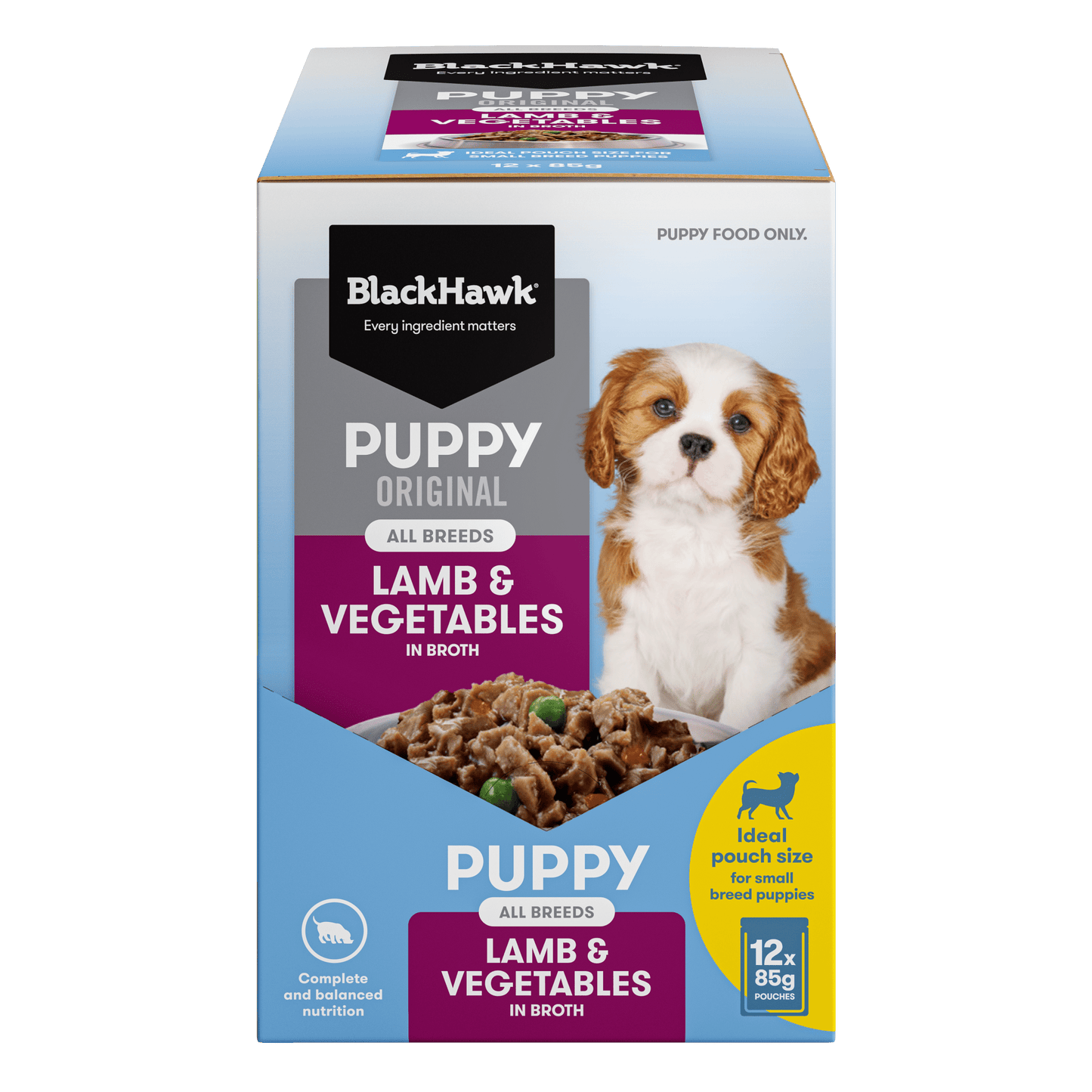 Black Hawk Wet Dog Food Puppy Lamb and Vegetables - Woonona Petfoods