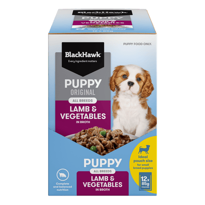 Black Hawk Wet Dog Food Puppy Lamb and Vegetables - Woonona Petfoods