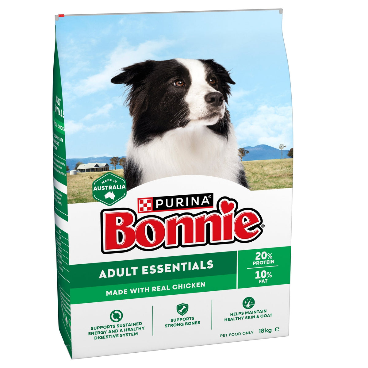 Bonnie Dry Dog Food Essentials Chicken 18kg - Woonona Petfoods