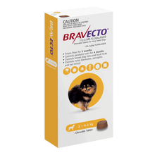 Bravecto Chew for Dogs 2 - 4.5kg Yellow - Woonona Petfoods