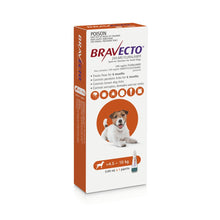 Bravecto Spot On for Dogs 4.5 - 10kg 1 Pack Orange - Woonona Petfoods