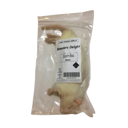 Breeders Delight Frozen Rats Jumbo 1 Pack - Woonona Petfoods