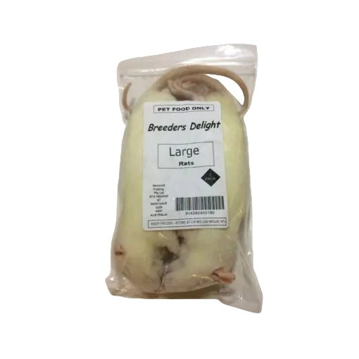 Breeders Delight Frozen Rats Large 2 Pack - Woonona Petfoods