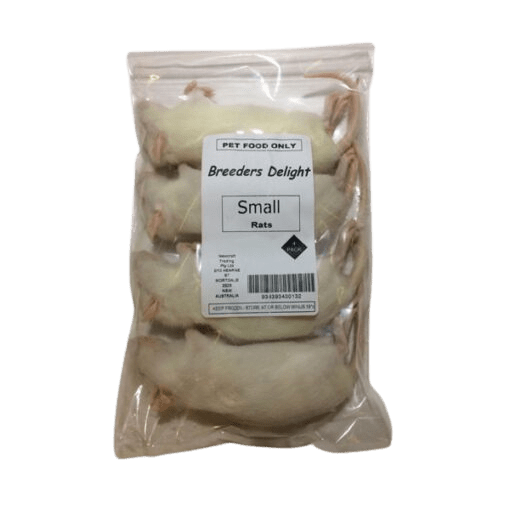 Breeders Delight Frozen Rats Small 5 Pack - Woonona Petfoods