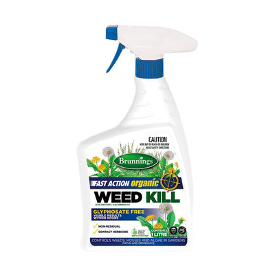 Brunnings Fast Action Organic Weed Kill RTU 1 Litre - Woonona Petfood & Produce