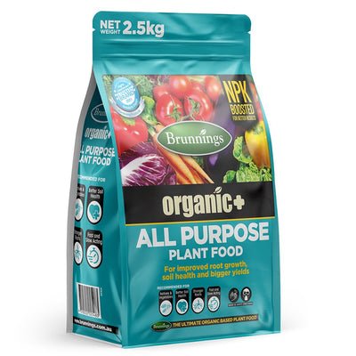 Brunnings Organic Plus All Purpose Plant Food 2.5kg