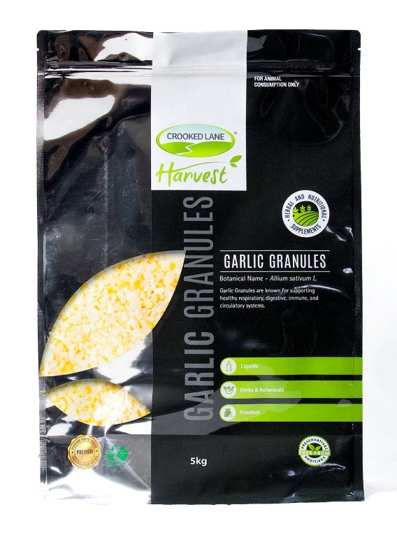 Crooked Lane Harvest Garlic Granules - Woonona Petfood & Produce