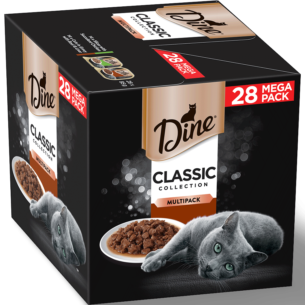 Dine Classic Collection Variety Pack Succulent Chicken and Beef Liver Cat Food 28x85g - Woonona Petfoods