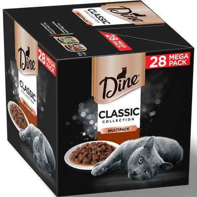 Dine Classic Collection Variety Pack Succulent Chicken and Beef Liver Cat Food 28x85g