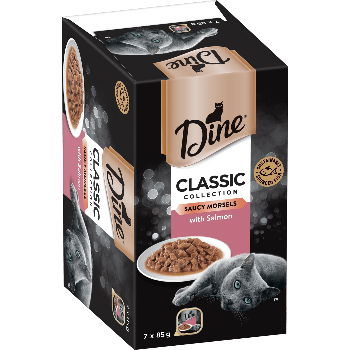 Dine Classic Salmon in Seafood Sauce 7x85g - Woonona Petfoods