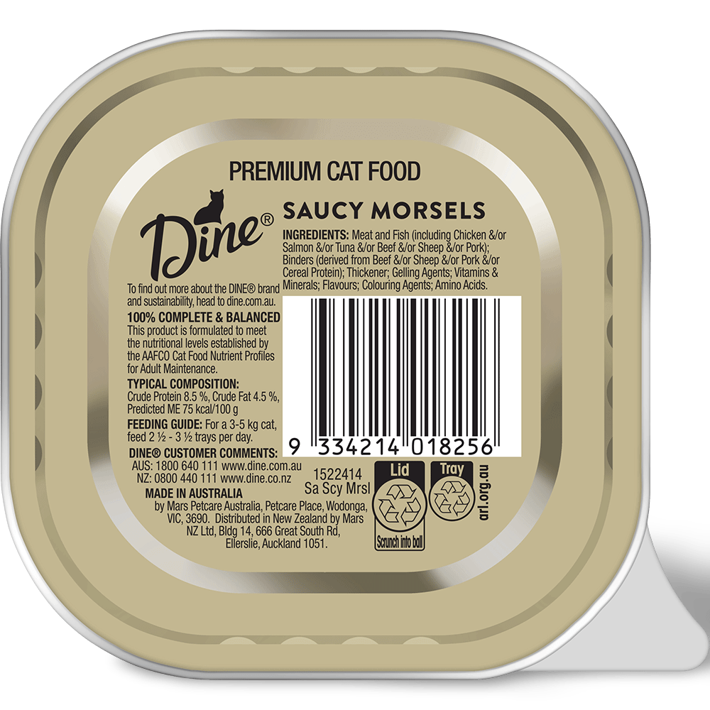 Dine Classic Salmon in Seafood Sauce 85g - Woonona Petfoods