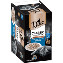 Dine Classic Tuna Mornay Topped with Cheese 7x85g - Woonona Petfoods