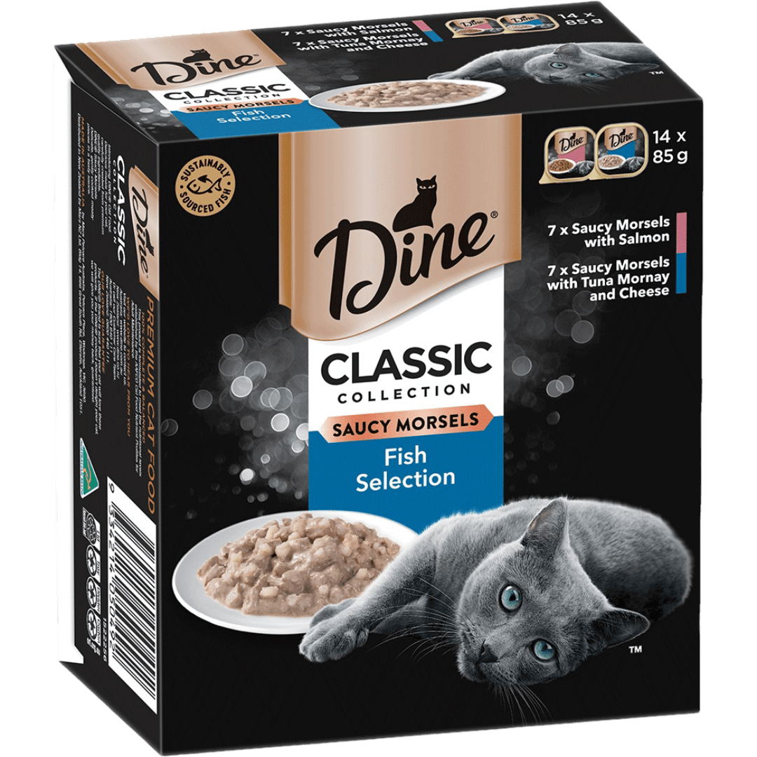 Dine Desire Multi Pack Fish Selection 14x85g - Woonona Petfoods