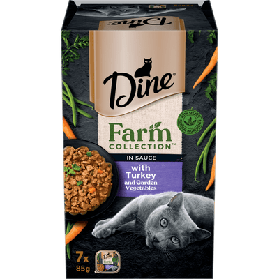 Dine Farm Collection Turkey with Garden Vegetables 28x85g - Woonona Petfood & Produce