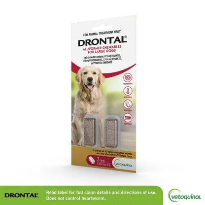 Drontal Dog Wormer Large 35kg 2 pack - Woonona Petfoods