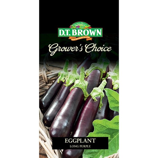 DT Brown Growers Choice Eggplant Long Purple - Woonona Petfood & Produce