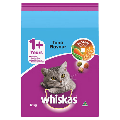 Whiskas Dry Cat Food Adult Tuna 12kg