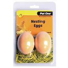Eggs Dummy Nesting For Poultry Timber 2 Pack - Woonona Petfoods