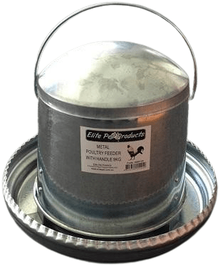 Elite Pet Metal Poultry Feeder with Handle 12kg - Woonona Petfoods