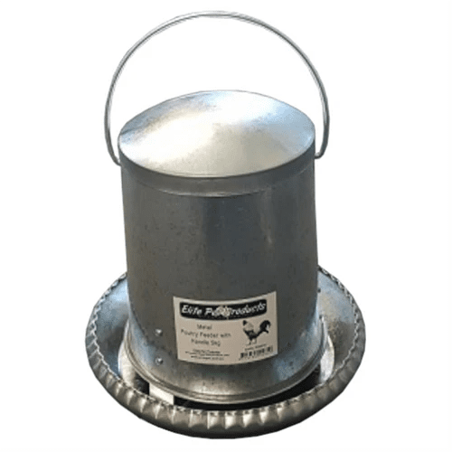 Elite Pet Metal Poultry Feeder with Handle - Woonona Petfoods