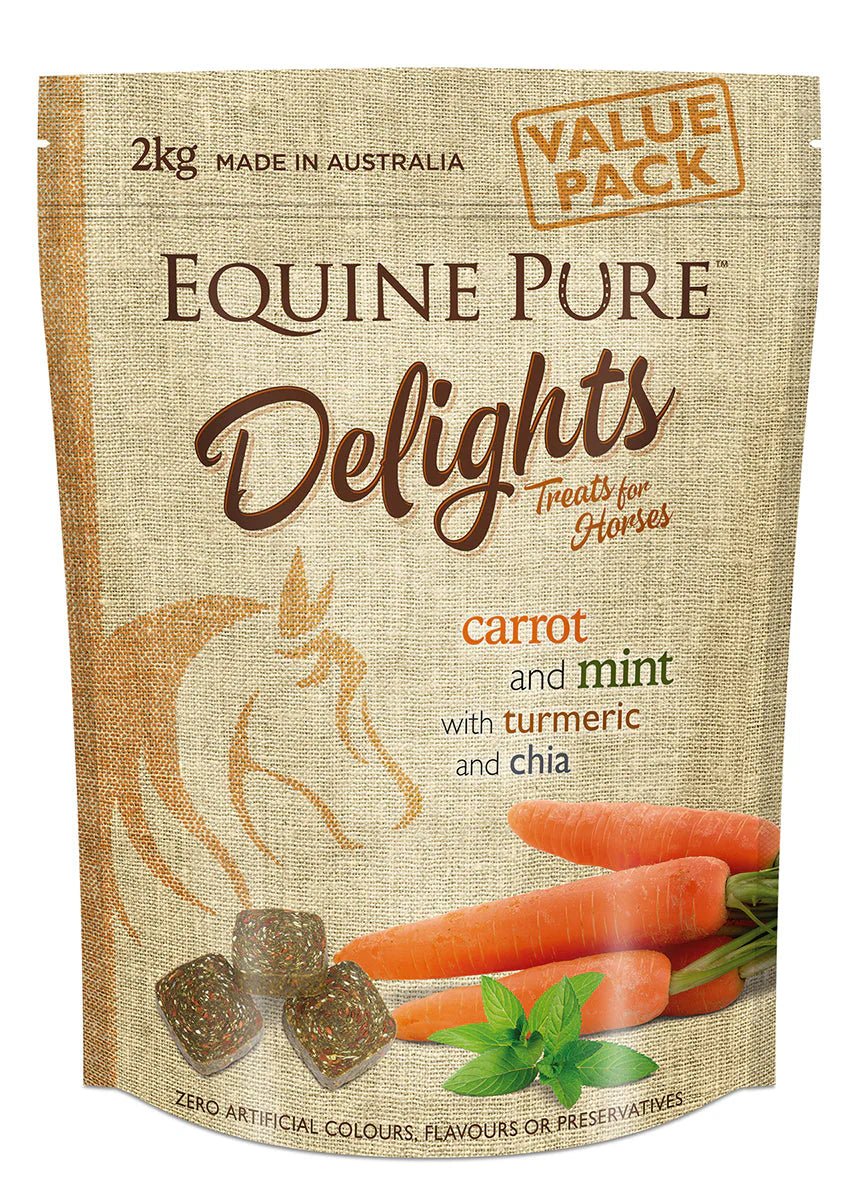 Equine Pure Delights Carrot Mint Tumeric and Chia - Woonona Petfood & Produce
