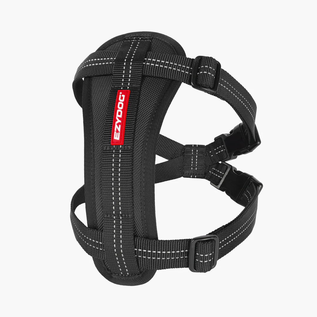 Ezydog Essential Chest Plate Harness Black - Woonona Petfoods