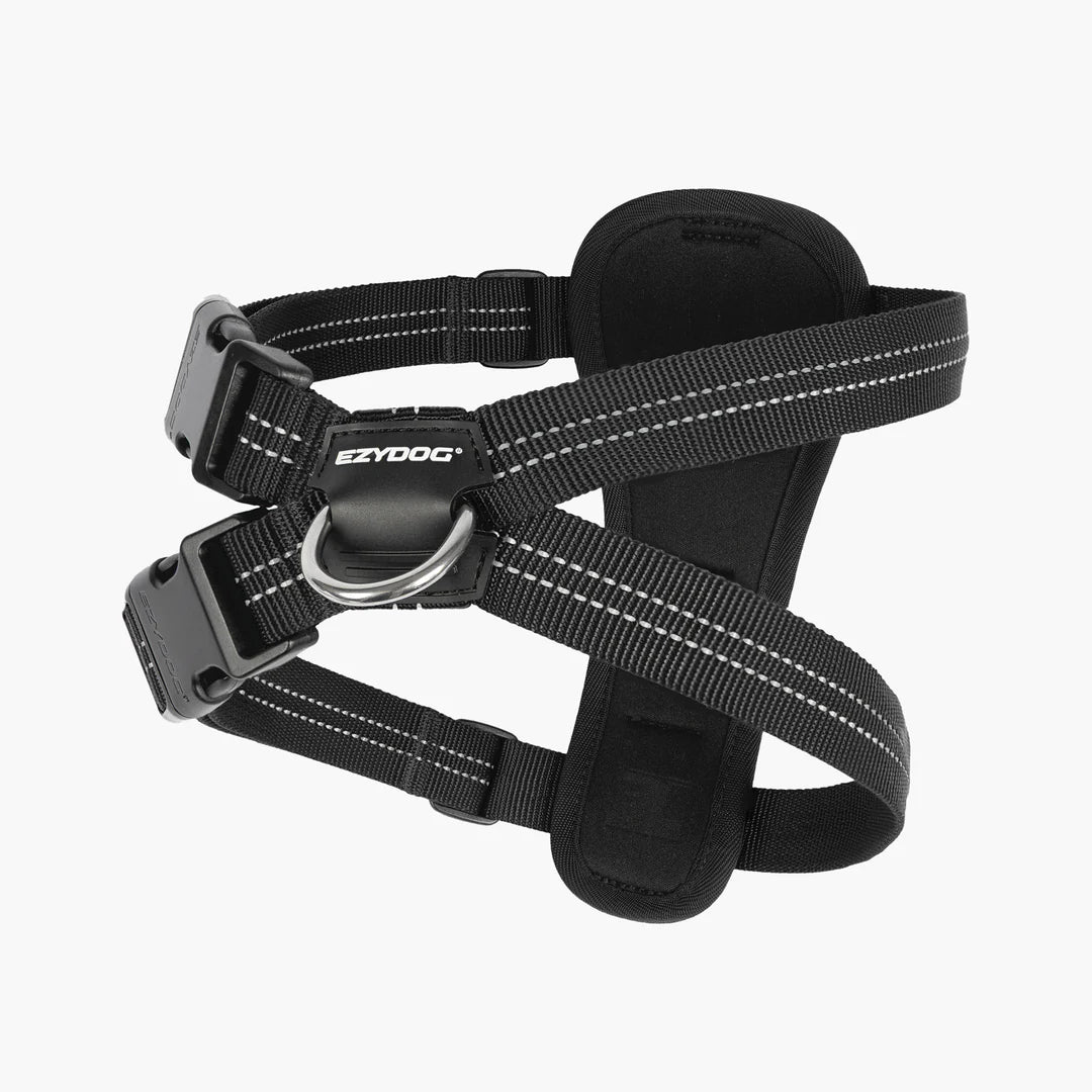 Ezydog Essential Chest Plate Harness Black - Woonona Petfoods