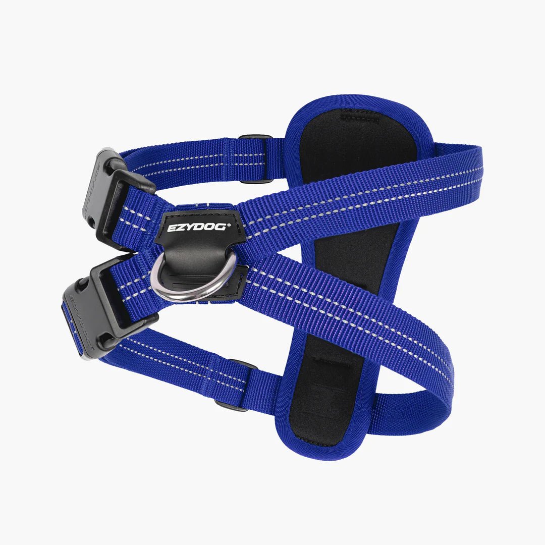 Ezydog Essential Chest Plate Harness Blue - Woonona Petfoods