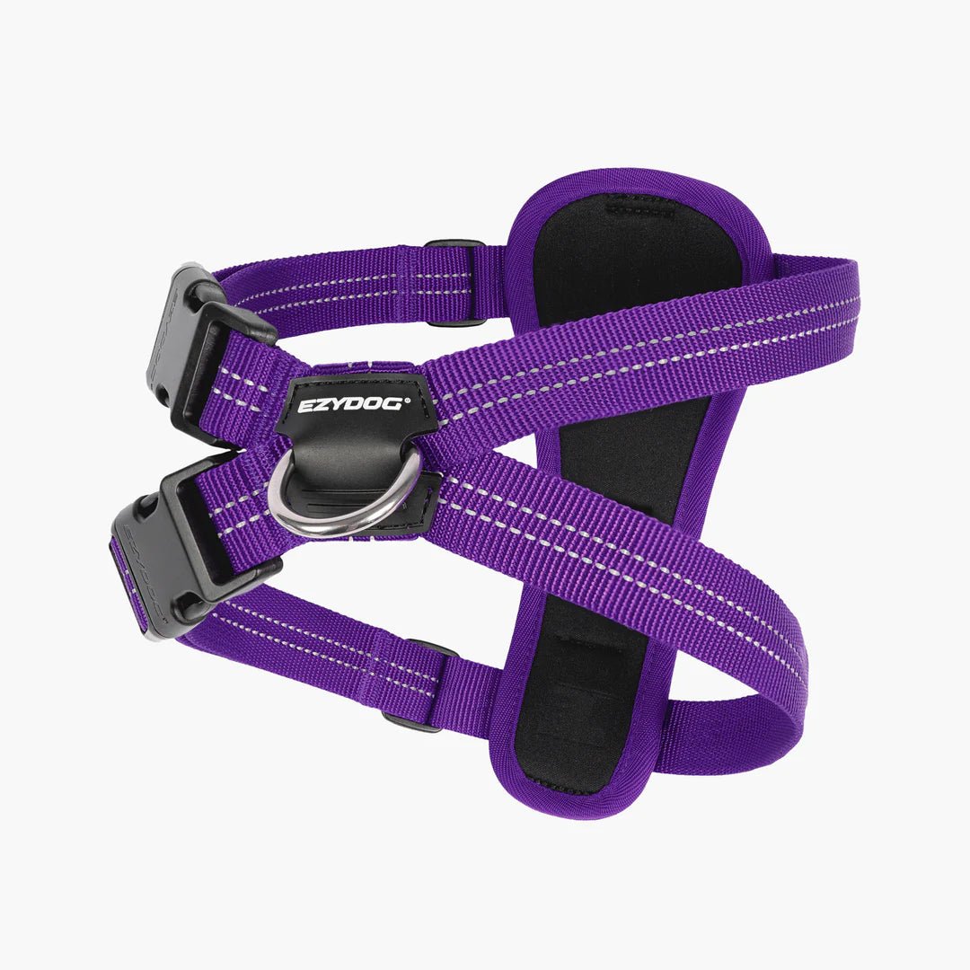 Ezydog Essential Chest Plate Harness Purple - Woonona Petfoods