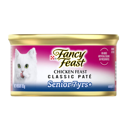 Fancy Feast Classic Pate Senior Chicken 24x85g - Woonona Petfood & Produce