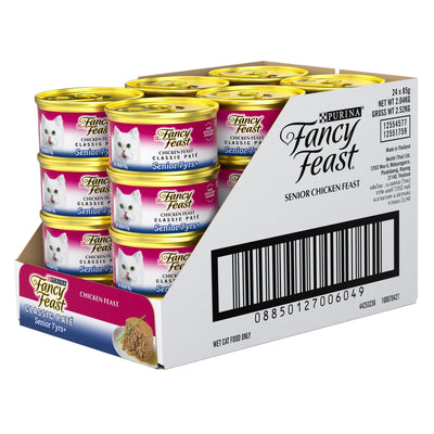 Fancy Feast Classic Pate Senior Chicken 24x85g - Woonona Petfood & Produce