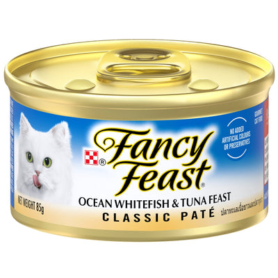 Fancy Feast Classic Pate with Ocean Whitefish and Tuna 85g - Woonona Petfood & Produce