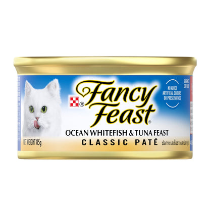 Fancy Feast Classic Pate with Ocean Whitefish and Tuna 85g - Woonona Petfood & Produce