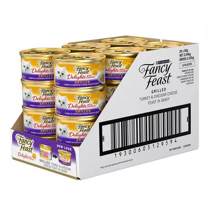 Fancy Feast Delights with Cheddar Grilled Turkey - Woonona Petfoods