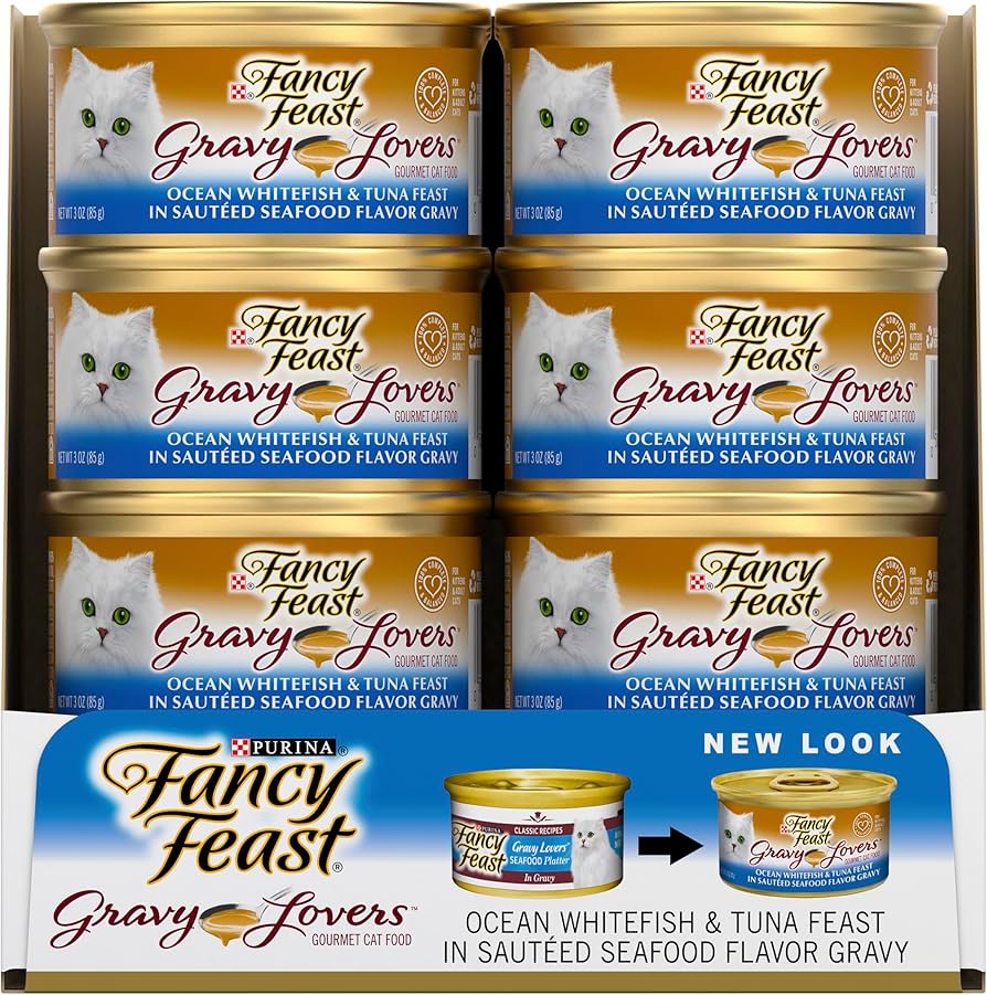 Fancy Feast Gravy Lovers Ocean Whitefish & Tuna 24x85g - Woonona Petfood & Produce