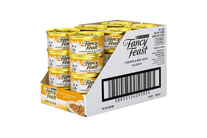 Fancy Feast Grilled Chicken and Beef Feast in Gravy - Woonona Petfoods