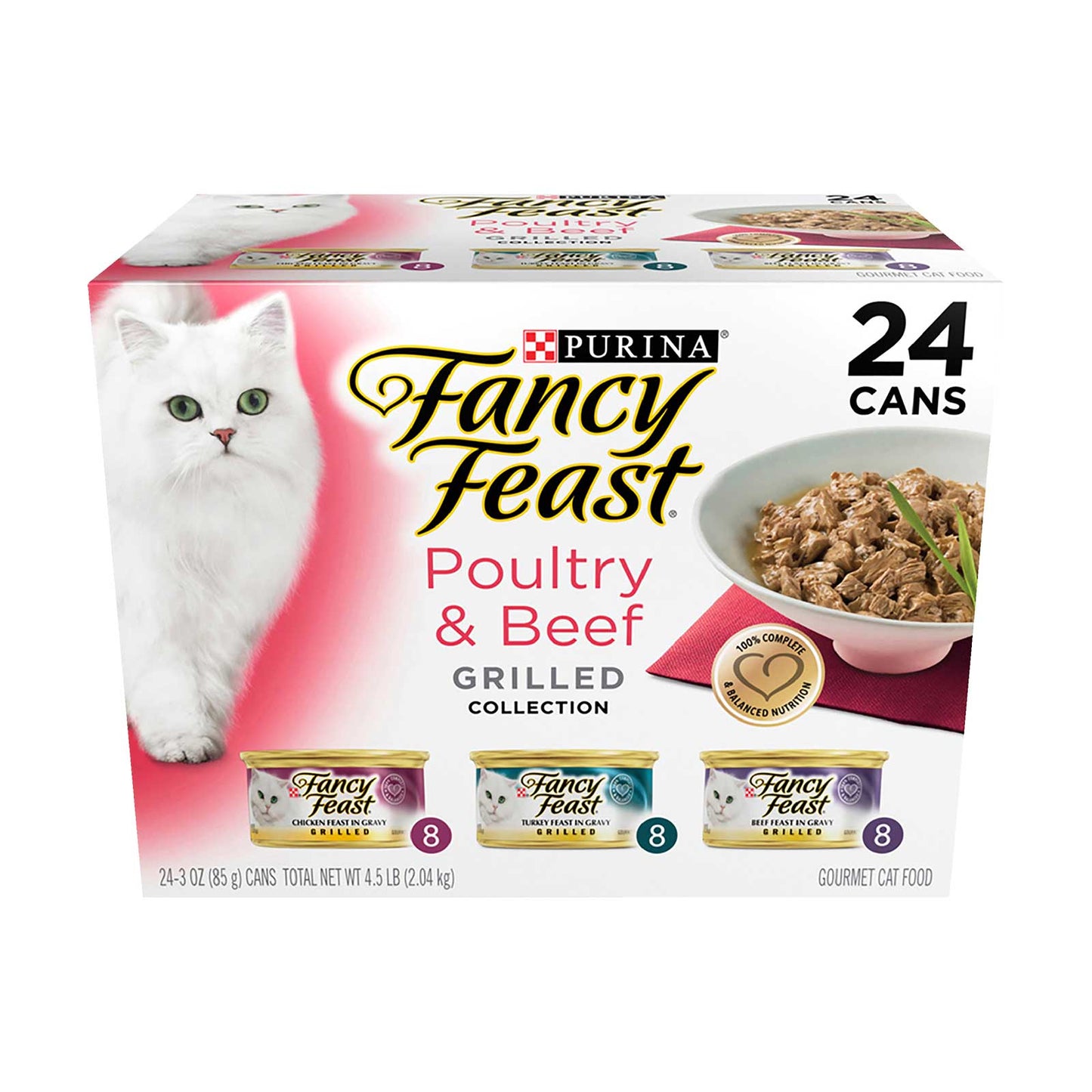 Fancy Feast Grilled Poultry Beef Variety 85gx24 - Woonona Petfoods