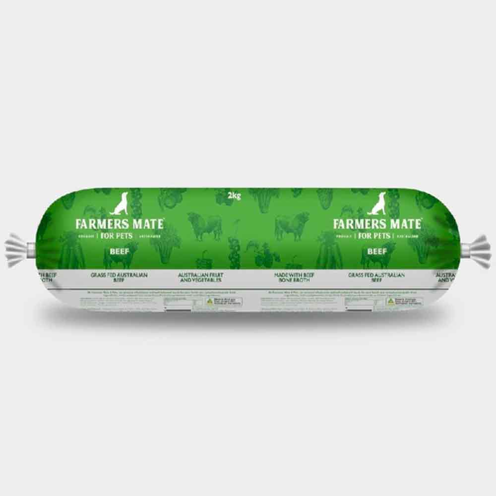 Farmers Mate Fresh Beef Roll - Woonona Petfood & Produce